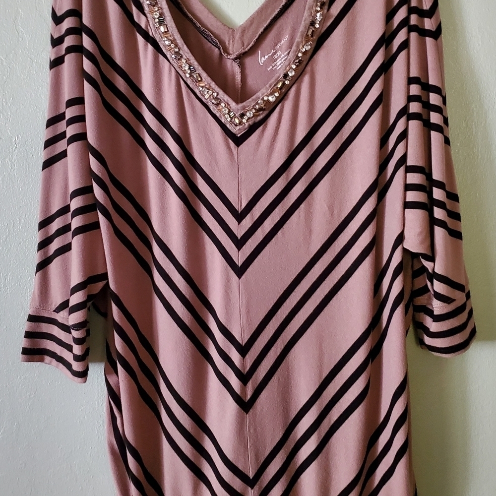 Lane Bryant Striped Blouse